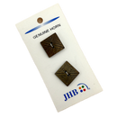 3/4" Carved Square | Horn Buttons