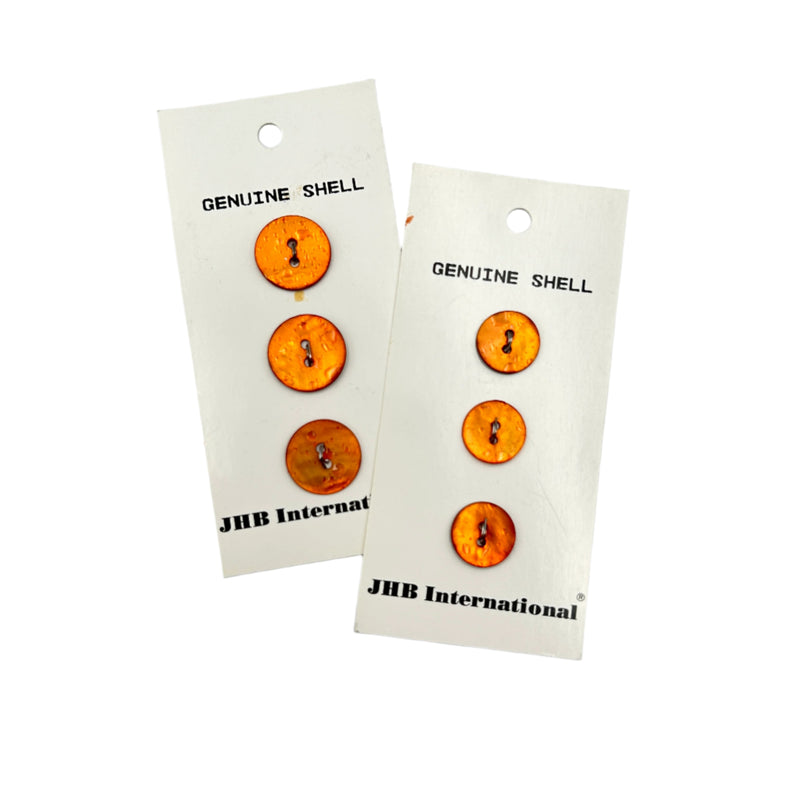 5/8" or 1/2" Clementine | Shell Buttons | Choose Your Size