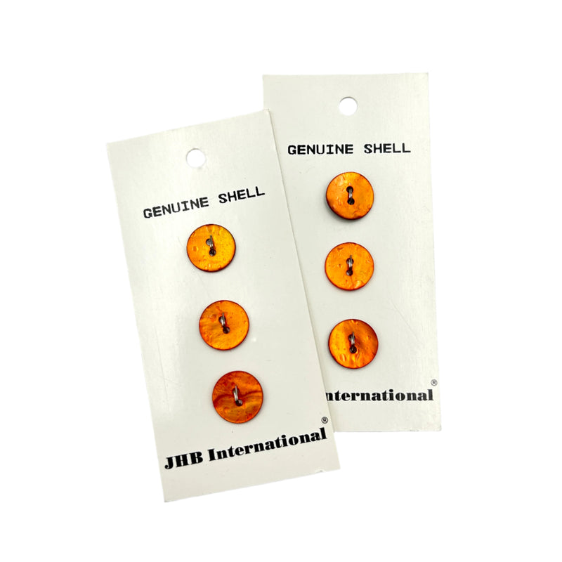 5/8" or 1/2" Clementine | Shell Buttons | Choose Your Size