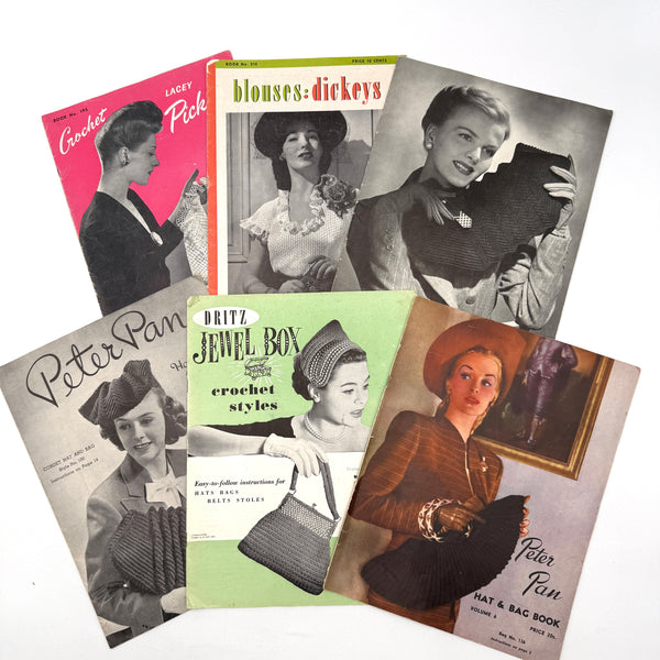 Bundle of 1940's Crochet Patterns