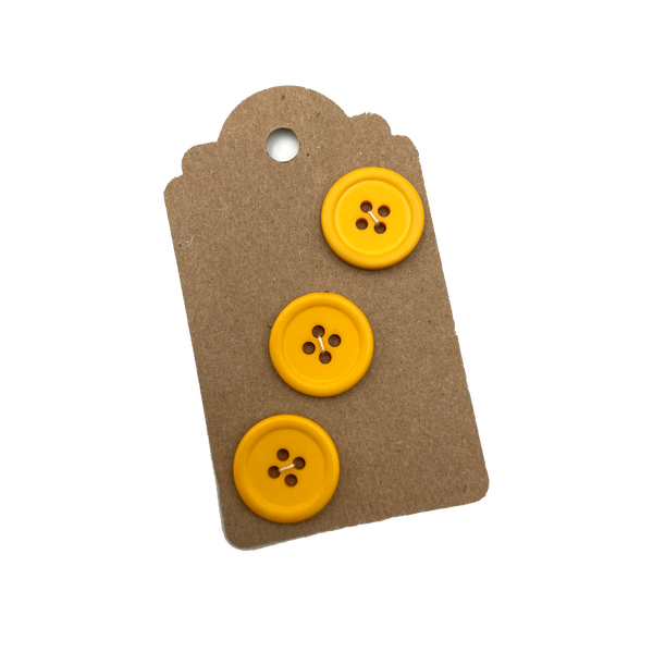 3/4" Sunny Side | Set of 3 | Plastic Buttons