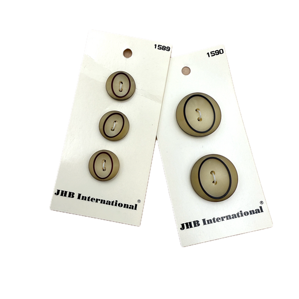 5/8" or 7/8" Ellipse | Plastic Buttons | Choose Your Size