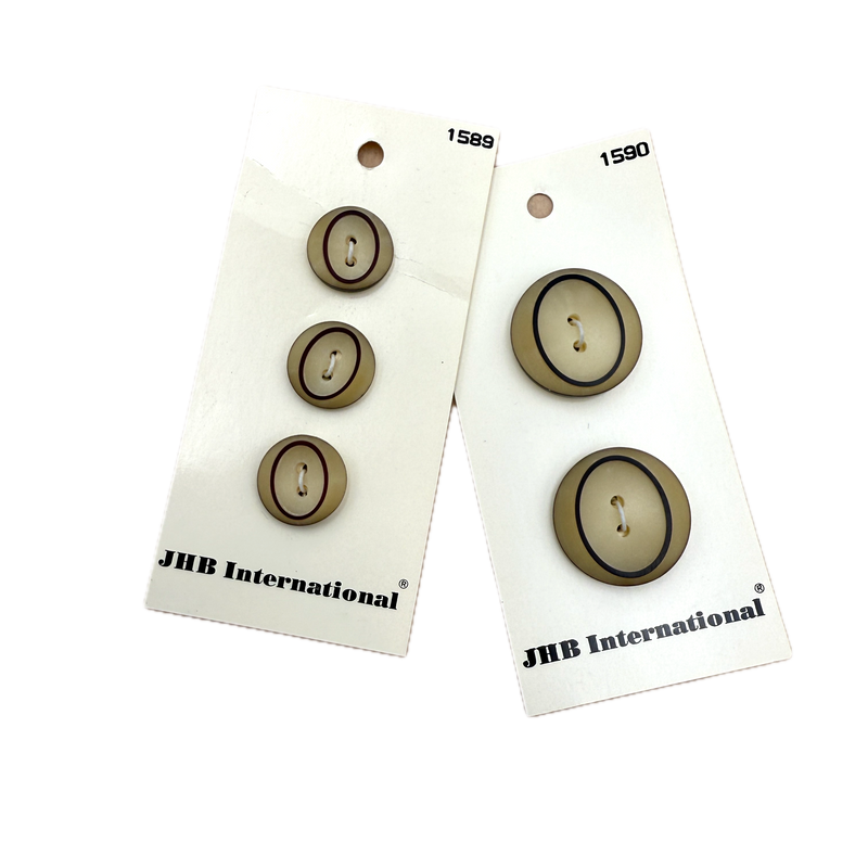 5/8" or 7/8" Ellipse | Plastic Buttons | Choose Your Size
