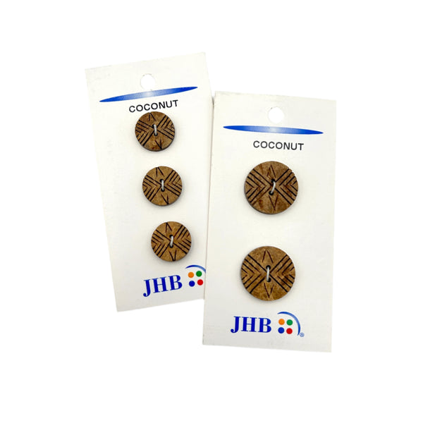 5/8" or 7/8" Malibu | Coconut Buttons | Choose Your Size