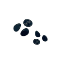 3/8" or 1/2" Onyx | Plastic Buttons | Choose Your Size