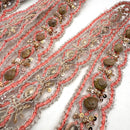 1.25" Seashell  | Beaded, Sequin Lace