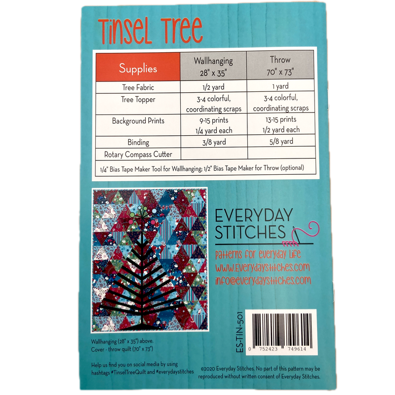 Tinsel Tree | Everyday Stitches | Quilt Pattern