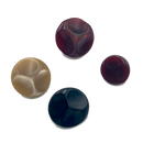 7/16" & 9/16" (11mm & 15mm) Trifecta | Plastic Buttons | Choose Color and Size
