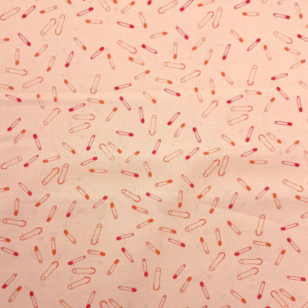 Pins Peach  | Sew Wonderful | Quilting Cotton