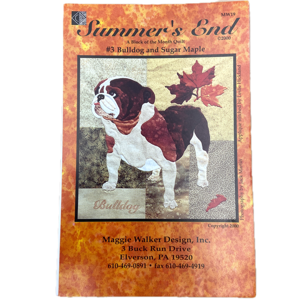 Bulldog and Sugar Maple | Maggie Walker Design Inc. | Quilt Block Pattern