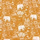 Elephants Mustard | Jungle Paradise | Quilting Cotton