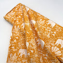 Elephants Mustard | Jungle Paradise | Quilting Cotton
