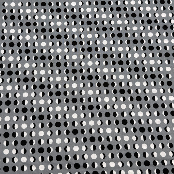 Moon Phase Gray | Midnight Magic 2 | Quilting Cotton