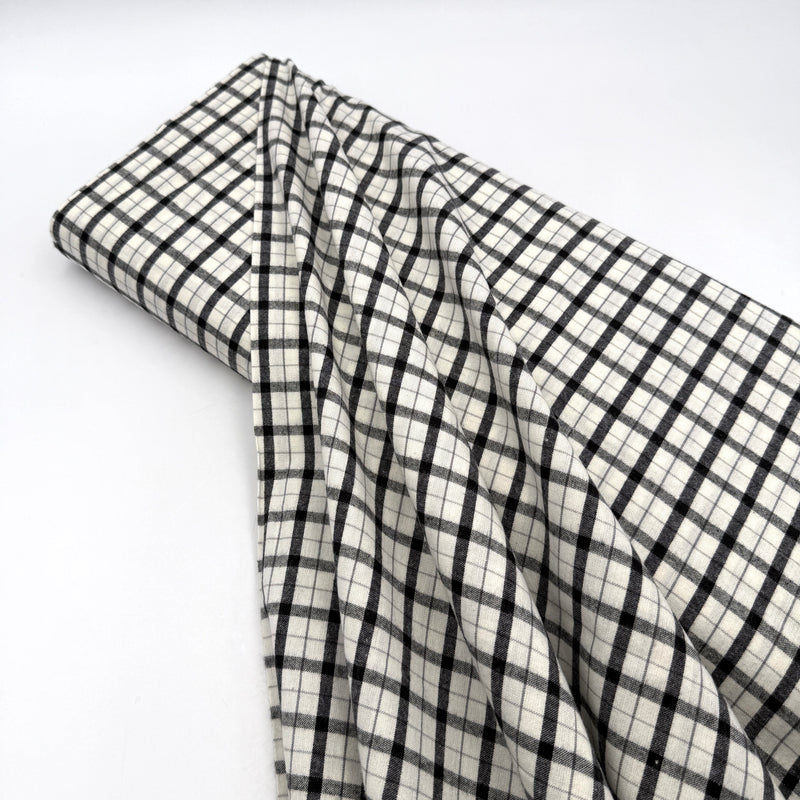 Inky Plaid | Brushed Homespun
