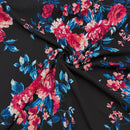 Fuchsia Blooms | Stretch Knit