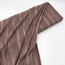 Clay Ditsy Stripe | Sunset Studio | Crinkle Rayon