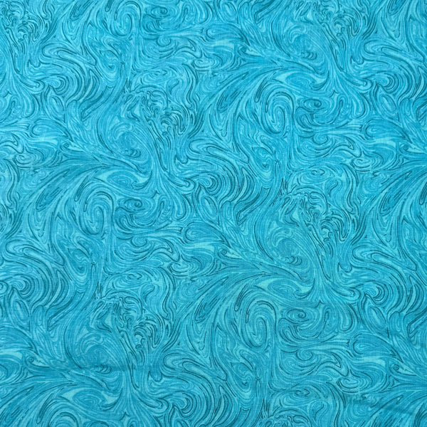 Turquoise Swirl | Quilting Cotton