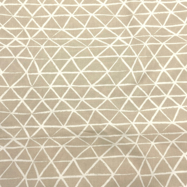 Grid Taupe | Zoology | Quilting Cotton