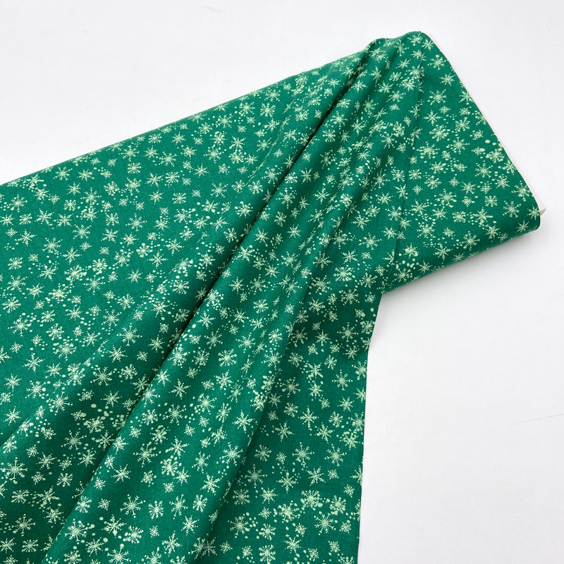 Snowfall Green | Cheer and Merriment | Quilting Cotton