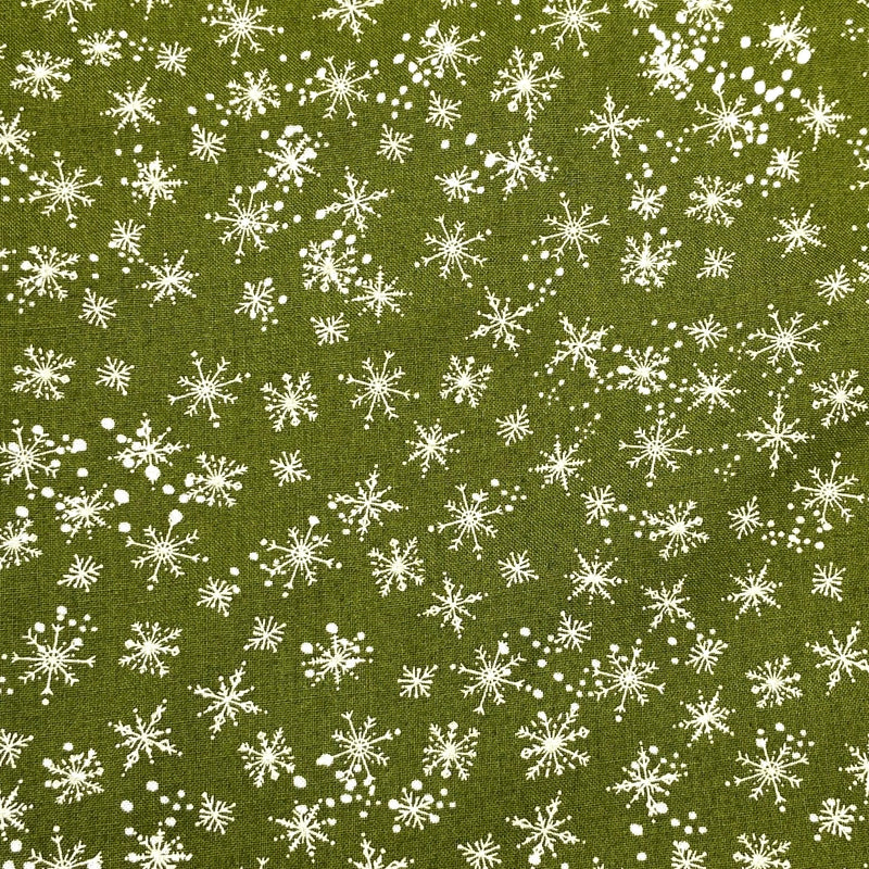 Snowfall Sage | Cheer and Merriment | Quilting Cotton