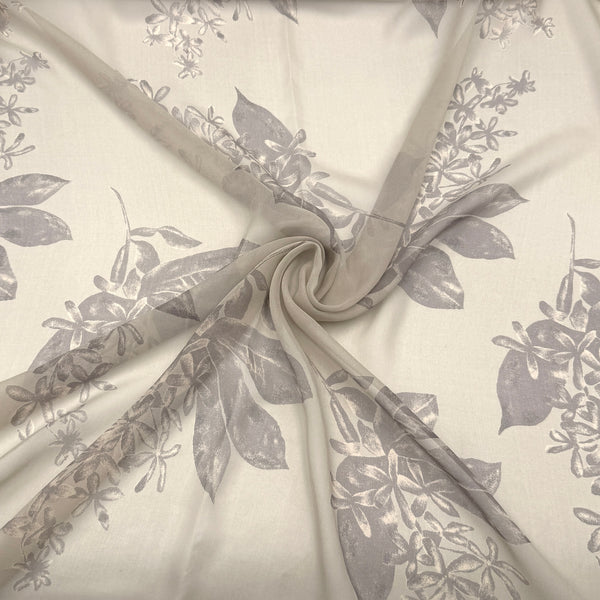Foggy Floral | Silk Chiffon