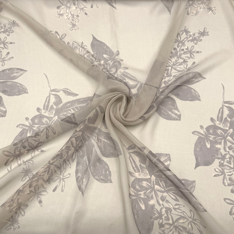 Foggy Floral | Silk Chiffon