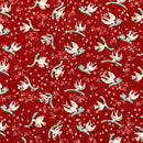 Good Tidings Cranberry | Cheer and Merriment | Quilting Cotton