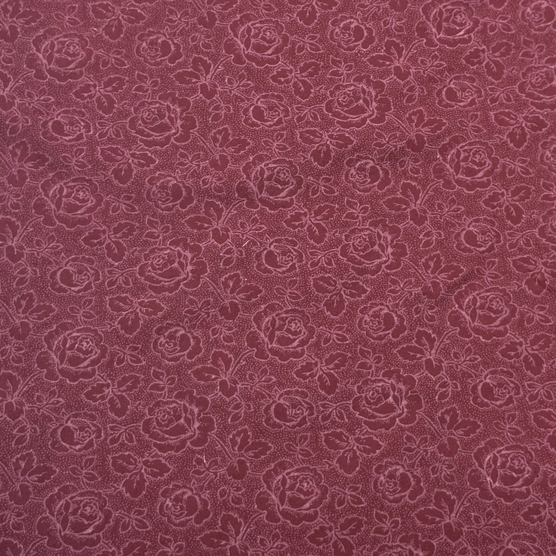 Maroon Rose | Quilting Cotton