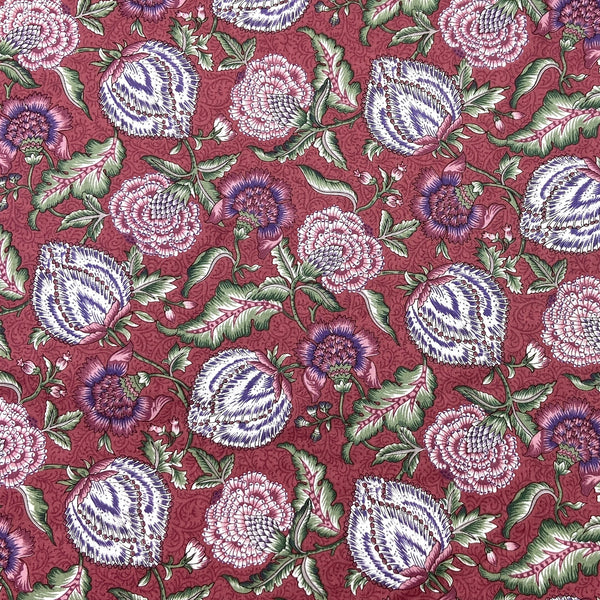 Moody Cabernet Floral | Quilting Cotton