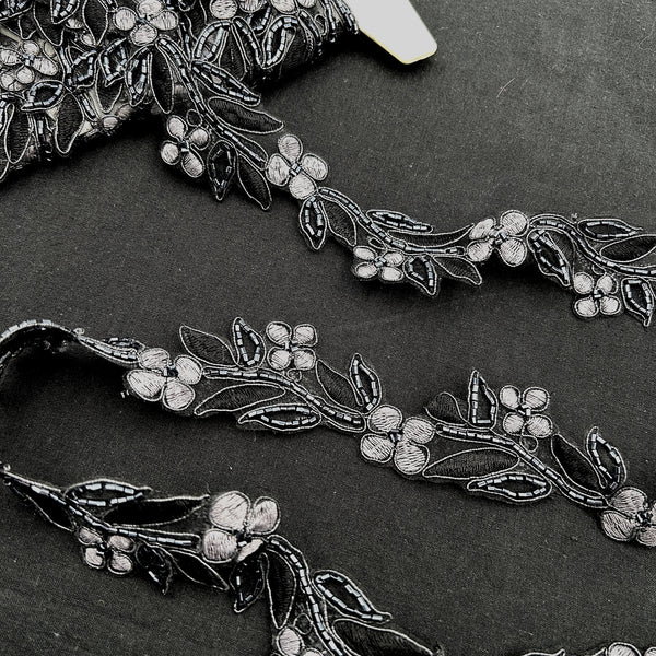 Flapper Floral  | 1.5" Beaded Lace