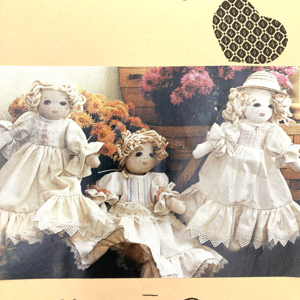 Virginia Robertson-The Osage Quilt Factory | Marie-Claude Rag Doll With 3 Dresses | Crafts