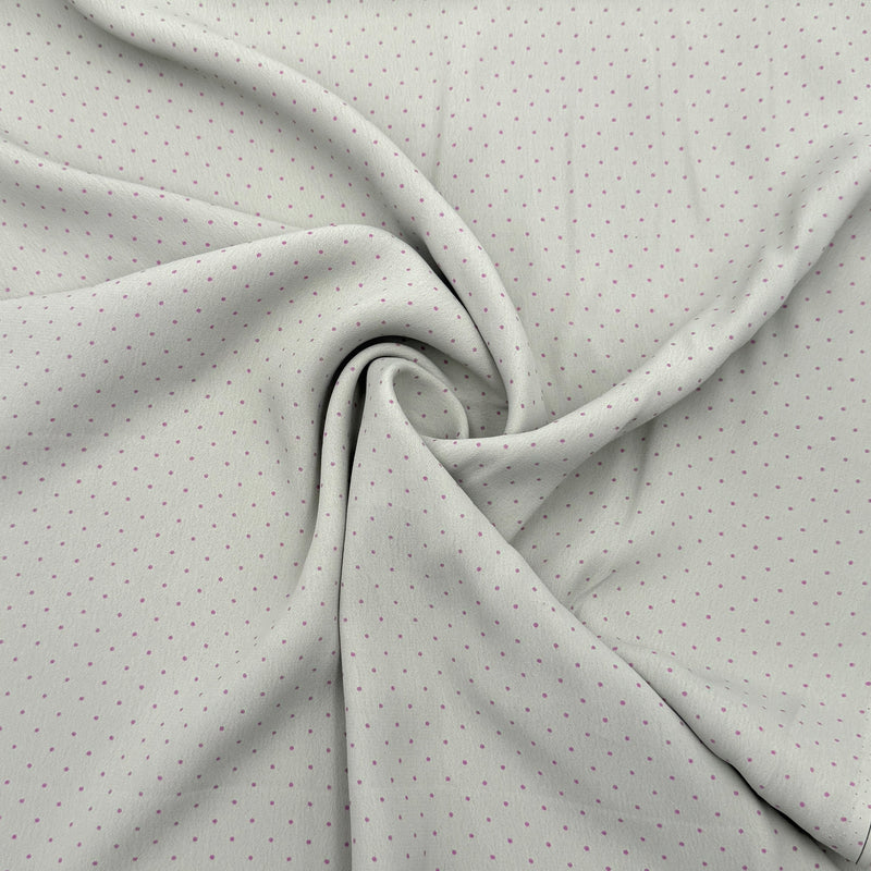 Soft Sage Polka | Crepe