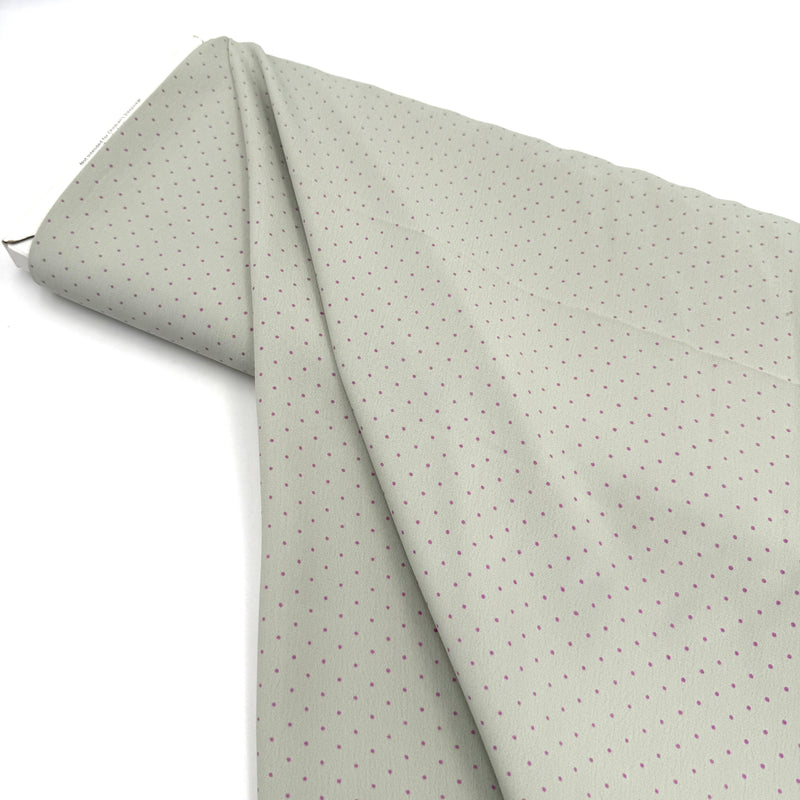 Soft Sage Polka | Crepe