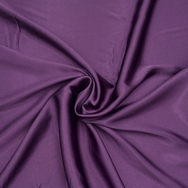 Deep Purple | Crepe Backed Satin