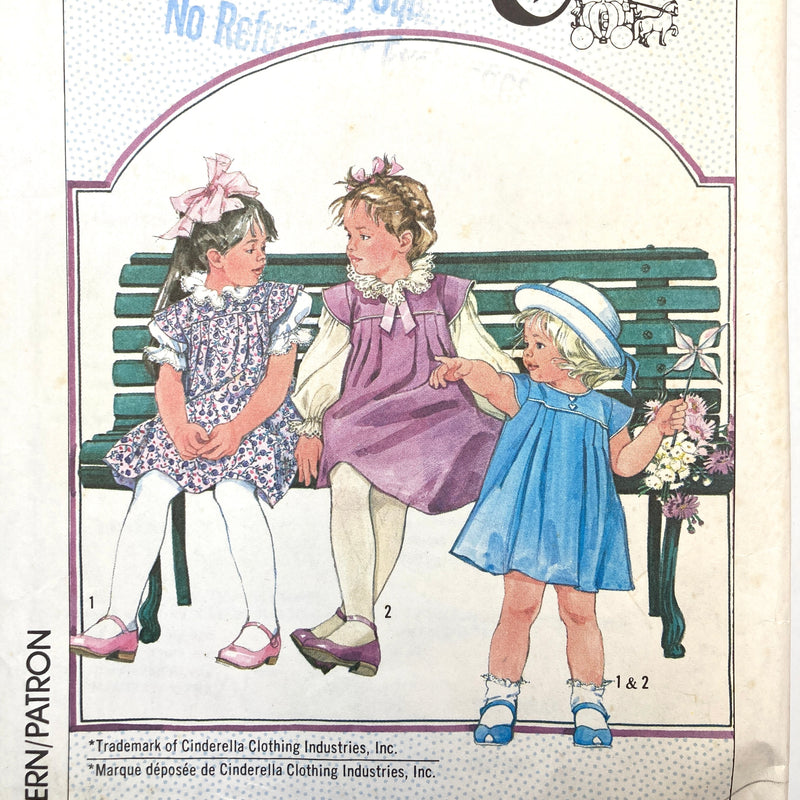 Simplicity 7629 | Kids' Dress or Jumper and Blouse | Size 6