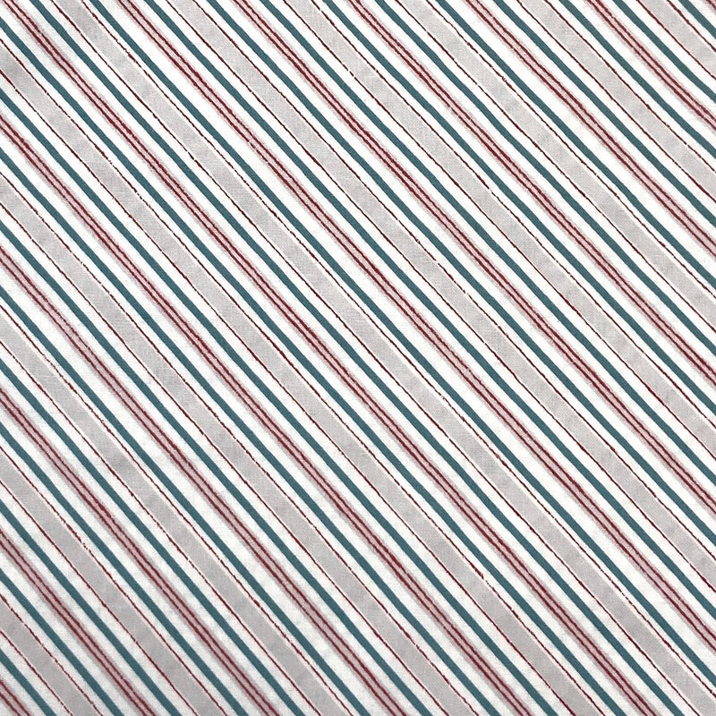 Diagonal Stripe Cream | Homemade Happiness | Quilting Cotton