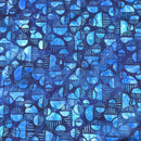 Pacific | Bubble Blues | Batik Quilting Cotton