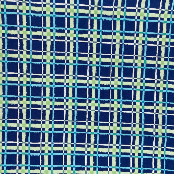 Blue Plaid | Forest Friends | Quilting Cotton