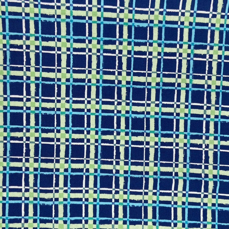 Blue Plaid | Forest Friends | Quilting Cotton