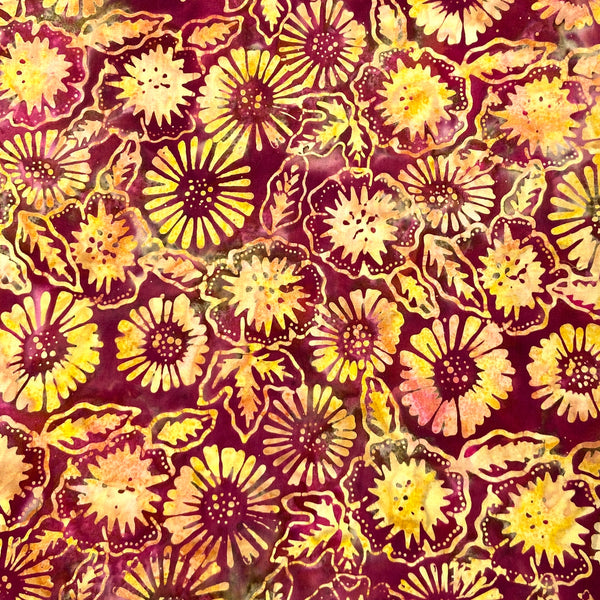 Sunny Day Merlot | Tiger Lily Batiks | Quilting Cotton