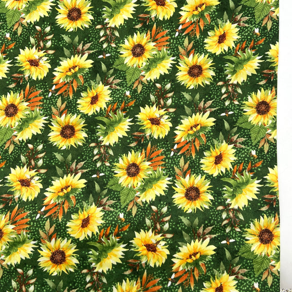 Sunflower Bee Bouquet | Autumn Sun | Quilting Cotton