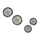 15mm & 20mm Silver Window | Plastic Buttons | Choose Your Size