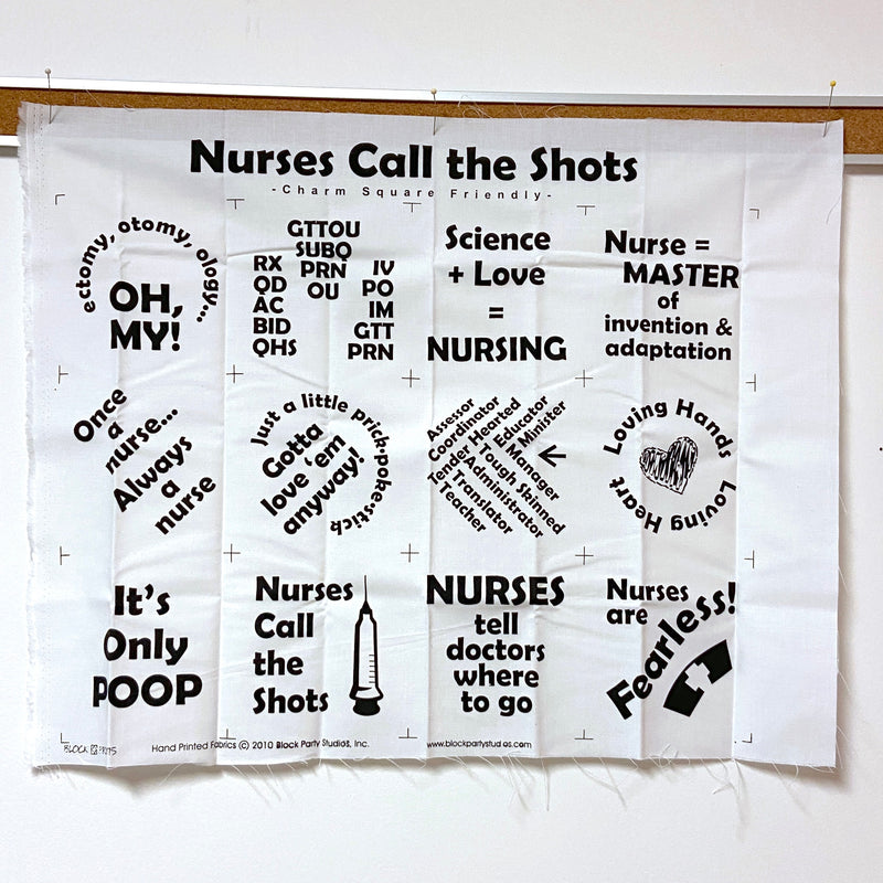Nurses Call the Shots | Project Panel | Quilt Labels