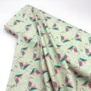 Gemini Birds Mint | Astrology | Quilting Cotton