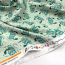 Crab Cancer Mint | Organic Cotton | Double Gauze