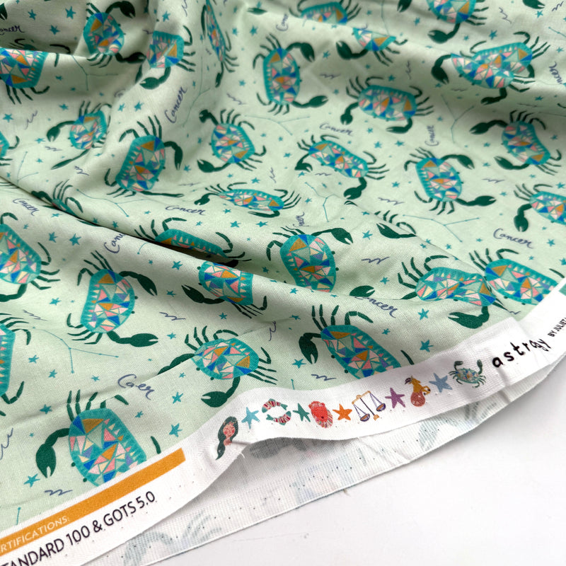 Crab Cancer Mint | Organic Cotton | Double Gauze