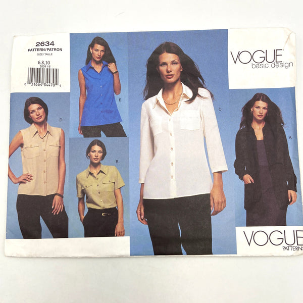Vogue 2634 | Adult Top | Size 6-10