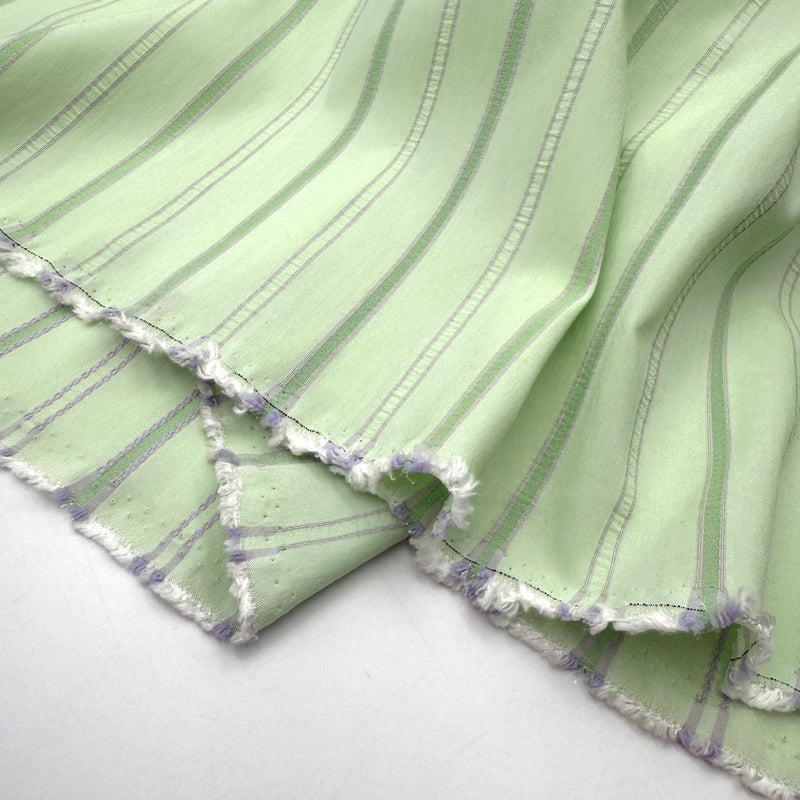 Mint Stripe | Stretch Shirting
