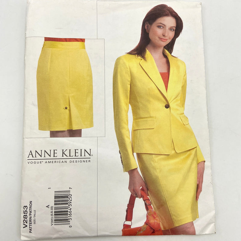 Vogue 2853 | Anne Klein | Adult Petite Jacket & Skirt | Size 6-10