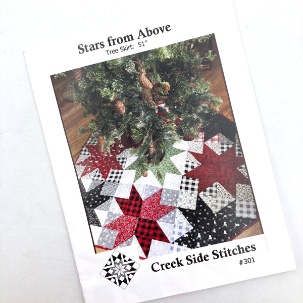 Creek Side Stitches #301 Stars From Above | Tree Skirt